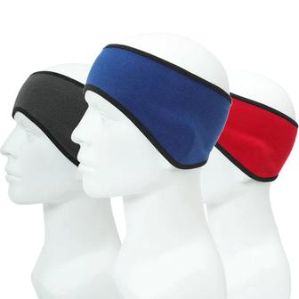 Теплая Флисовая Повязка на голову с защитой ушей от ветра и холода.