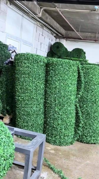 Искусственный зелёный забор