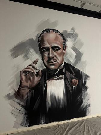 Художественная роспись стен.Мурал.Художник.Оформление стен школ и садиков.