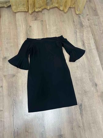 платье черное короткое 48