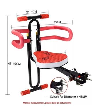 Велокресло детское на раму велосипеда