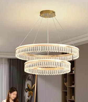 Дизайнерская люстра из двух колец