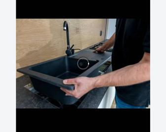 Вырезка установка мойки газ плиты