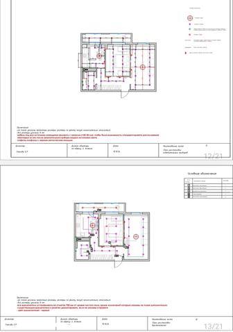 2D проект-чертеж для ремонта квартир/жилых помещений