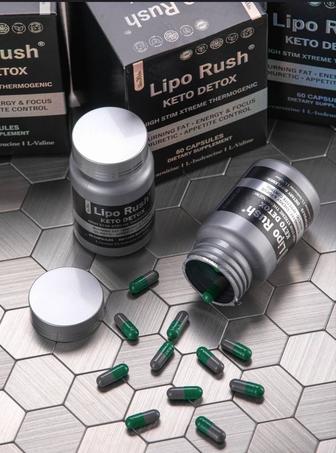 Lipo rush KETO DETOX для похудения 60 капсул
