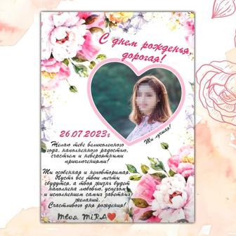 Постер подруге. Постер в подарок