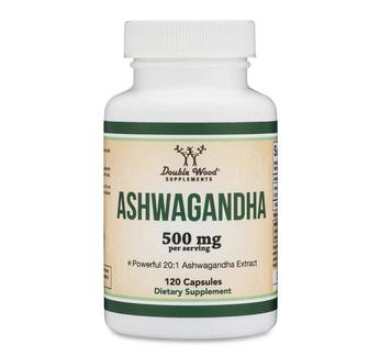 Ashwagandha - Double Wood Supplements - 120 x 250 mg capsules