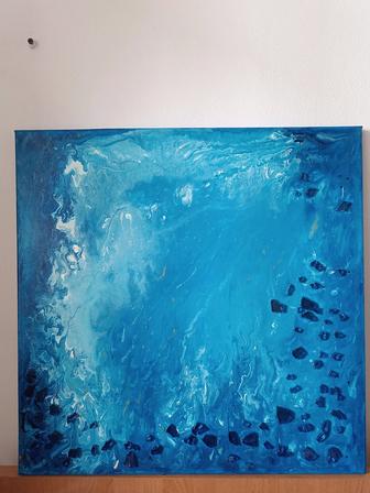 Морская тематика с зеркальной мозаикой