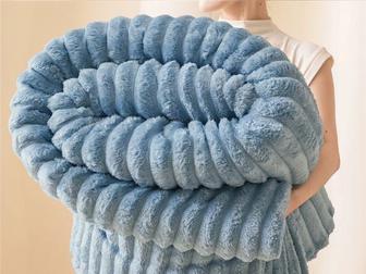 Плюшевый плед-покрывало премиум качества