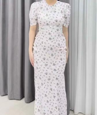 Летнее платье с открытой спиной