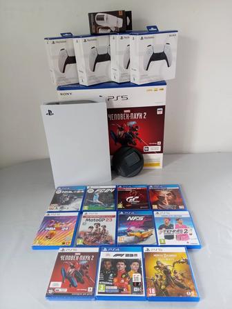 Игровая приставка SONY PLAYSTATION 5. 4 шт DualSense
