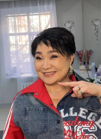 Макияж прическа с выездом