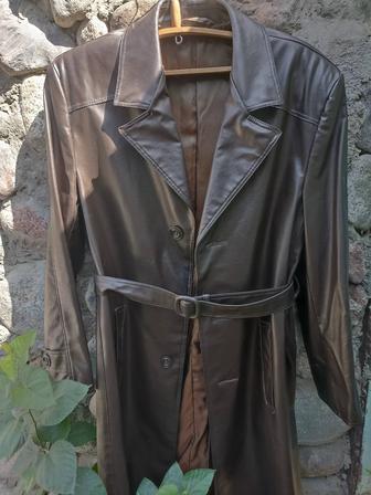 Плащ мужской кожаный (кожзам)