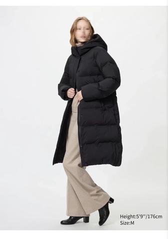 Продам зимнее пальто Uniqlo. Черное