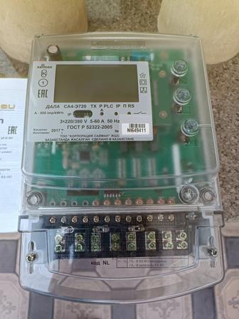 Электронный счетчик Дала СА4-Э720 TX P PLC IP П RS трехфазный.