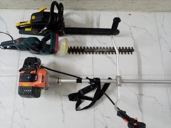 Покос травы и кустов и спил, сруб, распил, обрезка деревьев