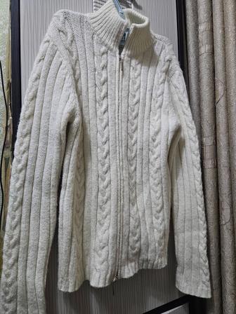 Теплая кофта на молнии для девочки