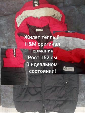 H M Германия оригинал жилет теплый 152 см