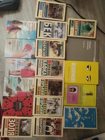 книги горький, кафка, золя, некрасов, чернышевский, бек, ферранте и другие