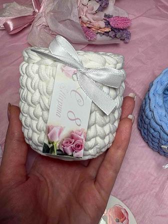 Корзинки,корпоративные подарки,8 марта,вязаные корзины,органайзеры,подарки