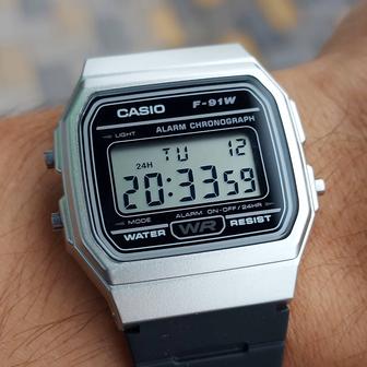 Винтажные Электронные наручные часы Casio F-91WM-7ADF. Монтана.