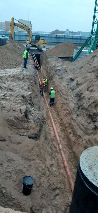 Монтаж наружных сетей водопровода и канадизации