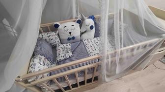 Бортики в кроватку для новорожденных