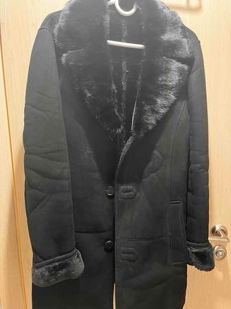 Дубленка с норковым воротом