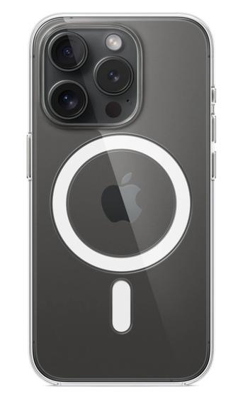 Чехол Apple Clear Case MagSafe для Apple iPhone 15 Pro прозрачный