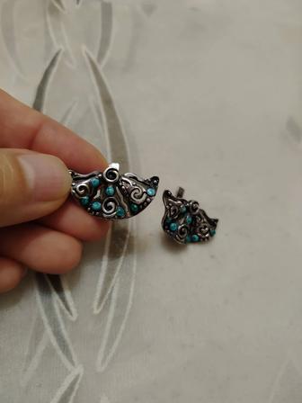 Продам серьги дизайнера Кара серебро