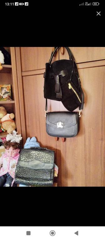 Брендовые кожаные сумки.
