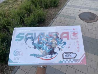 Новая видеокарта Yeston Rx 9070 16GB Sakura Atlantis OC