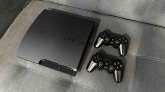 Sony PlayStation 3 Slim 500GB 40игр2 геймпада PS3/ПС3