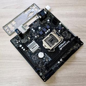 Материнская плата ASRock H310CM-DVS для 8х и 9х поколений 1151 LGA