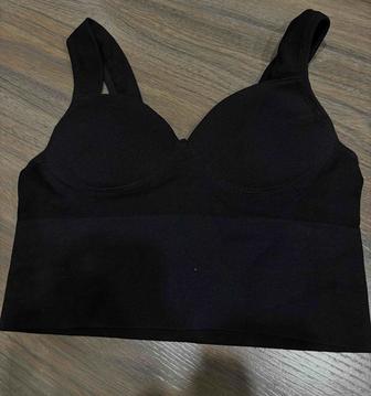 Кроп-топ Черный Женский S