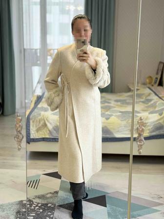 Пальто шерсть, мех