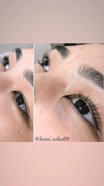 Ламинирование ресниц и бровей ! принимаю у себя дома, 15 мкр !
