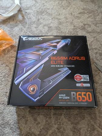 Материнская плата GIGABYTE b650m AORUS Elite Ax новая