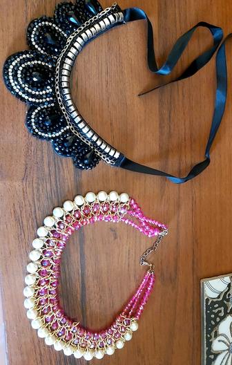 Колье,серьги,для волос