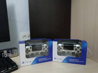 Джойстик Пс4 DualShock v2/в2 Серебристый Новый Ps4 Sony