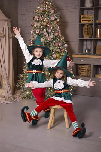 Фото проект на новый год Фотосессия Эльфы Санты