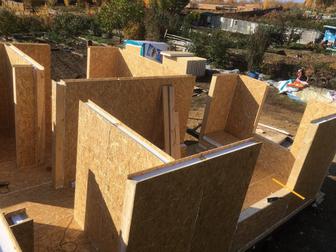 Строительство дома с сип панелей.