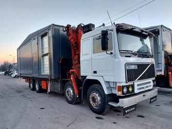 Манипулятор стрела 20 т вылет 12 м, кузов 8 м, аренда