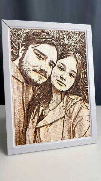 Портрет на дереве