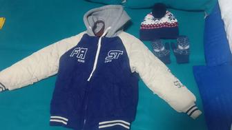 Куртка теплая для мальчика 6-8лет