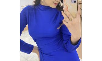 вечерние платья синий