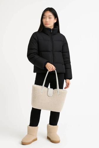 Сумка тоут из экомеха.