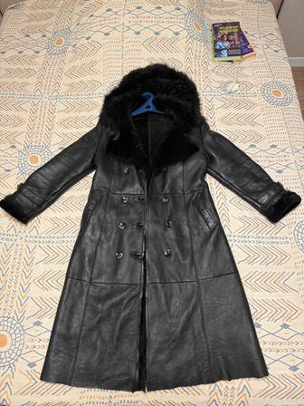 Дубленка овчина черная