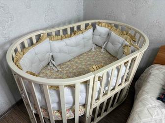 Продам детскую кровать с матрасом