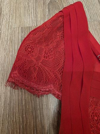 Алое Платье в пол